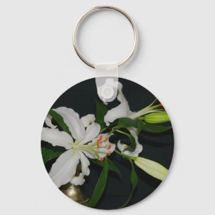 Porte-clés Collection Irlandaise de laiton et de fleurs