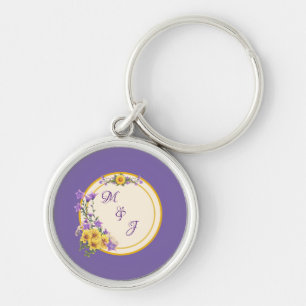 Porte-clés Collection Jardin de Printemps Crème