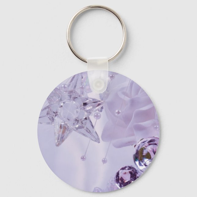 Porte-clés Collection "Lavender Star and Crystals" (Recto)