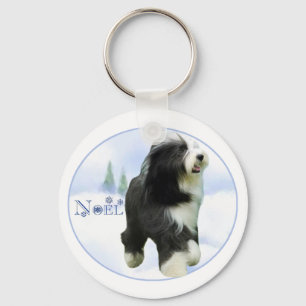 Porte-clés Collie Noel