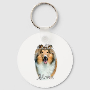 Porte-clés Collie (rude) Maman 2