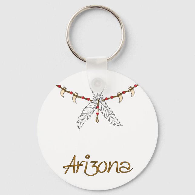 Porte-clés Collier en plume (Recto)