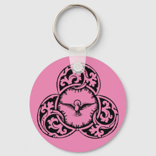 Porte-clés Colombe du Saint-Esprit symbole chrétien