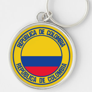 Porte-clés Colombia Round Emblem