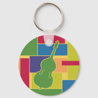 Porte-clés Colorblocks Contrebasse