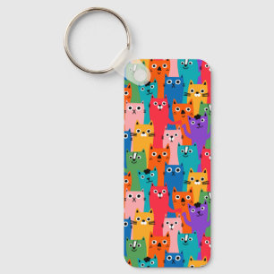 Porte-clés Colorful cats