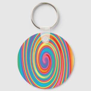 Porte-clés Colorful pinwheel design