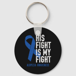 Porte-clés Combattre Mon combat Soutien Familial Alopecia Are