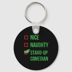Porte-clés Comédien de stand-up Funny Pajama Cadeau de Noël R