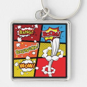 Porte-clés Comic pop art