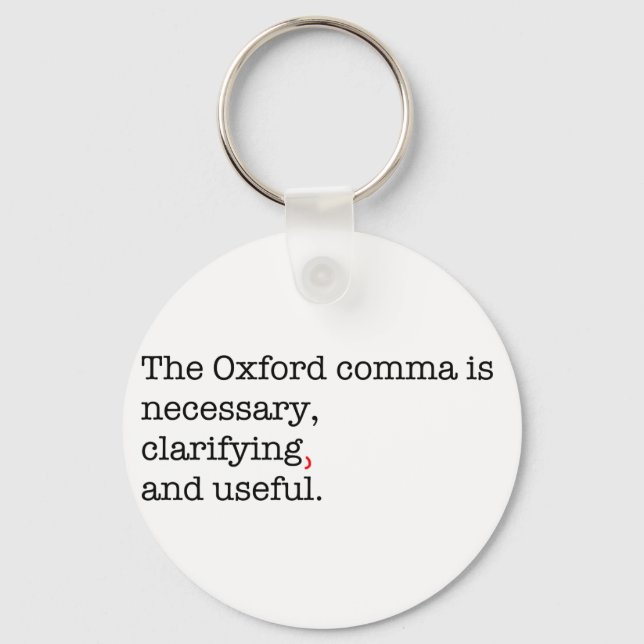 Porte-clés Comma Pro-Oxford (Recto)
