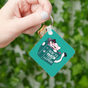 Porte-clés Comment former votre chat drôle humain avec lunett