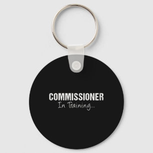 Porte-clés Commissaire masculin en formation Nom de poste drô