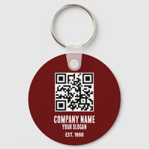 Porte-clés Company Name, QR Code