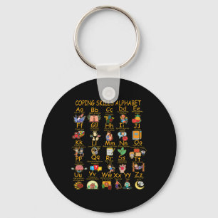Porte-clés Compétences d'adaptation Alphabet Sensibilisation 