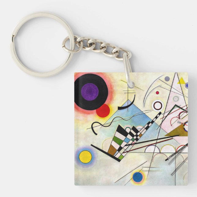 Porte-clés Composition 8 de Kandinsky (Devant)
