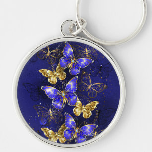 Porte-clés Composition avec papillons Sapphire