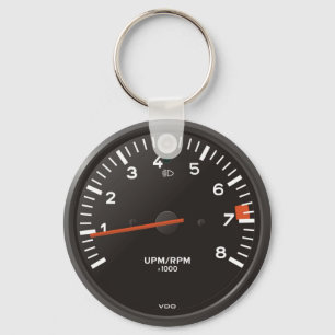 Porte-clés Compteur classique 911 rev (vieille voiture refroi