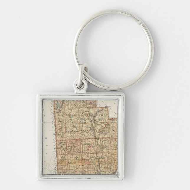 Porte-clés Comtés de Madison, Chenango, Broome (Devant)