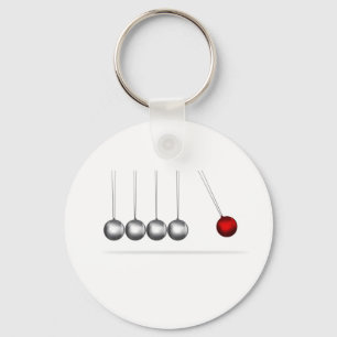 Porte-clés concept de boules d'argent du berceau newtons