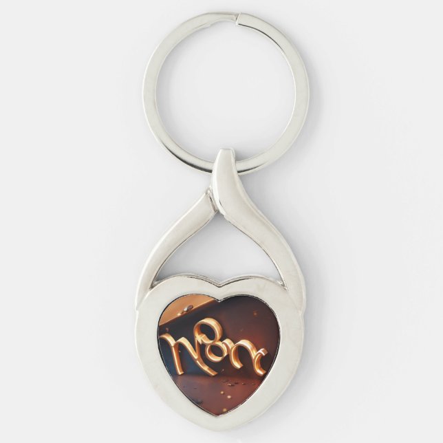 Porte-clés Conception 3D Fierce "Noor" pour (Devant)