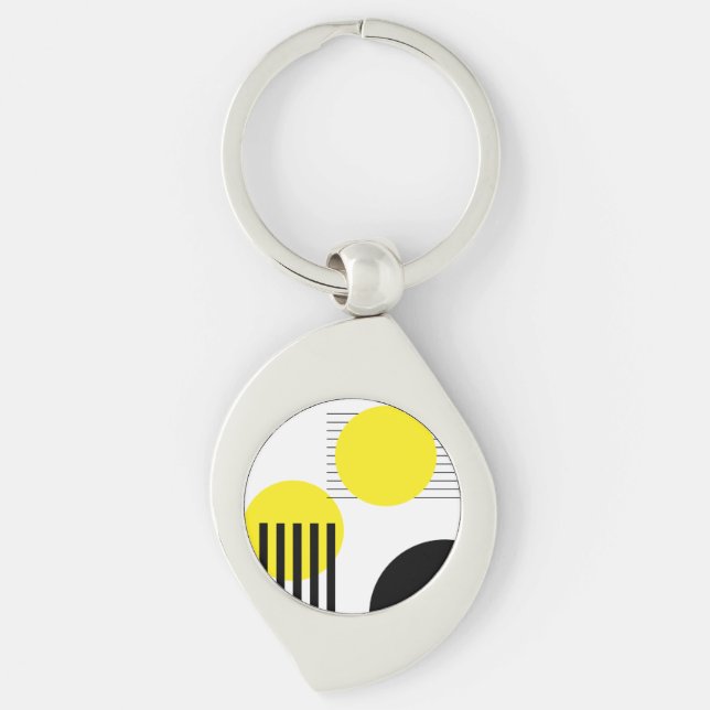 Porte-clés Conception abstraite (Devant)