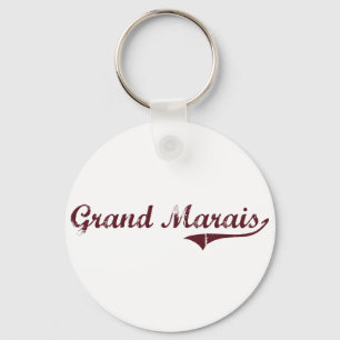 Porte-clés Conception classique grande de Marais Minnesota