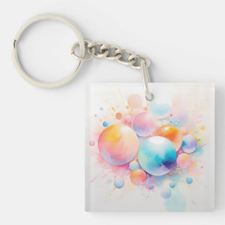 Porte-clés Conception de bulles Abstraites et modernes