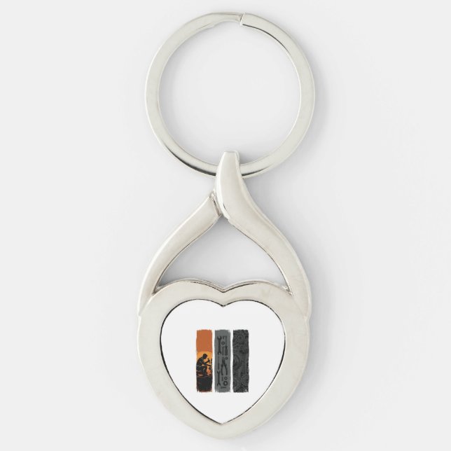 Porte-clés Conception de chemise triptyque d'outils de mécani (Devant)