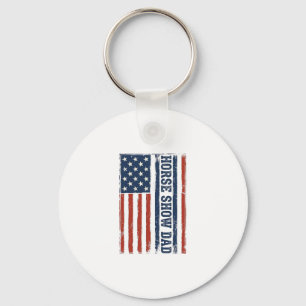 Porte-clés Conception de chemise vintage avec drapeau américa