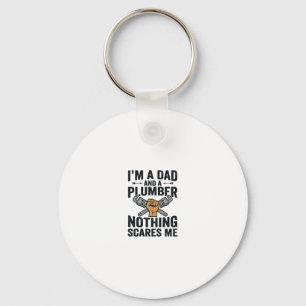 Porte-clés Conception de chemise vintage Papa Plombier Rien n