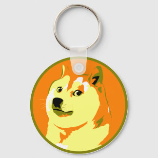 Porte-clés Conception de dogecoin Pop Art