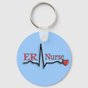 Porte-clés Conception de l'infirmière QRS d'ER