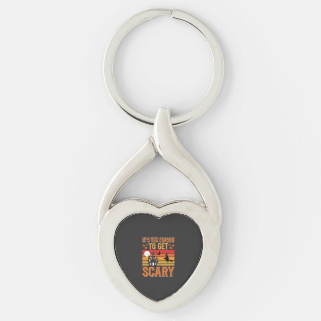 Porte-clés Conception de Maison Hantée de Sorcière d'Hallowee (Devant)