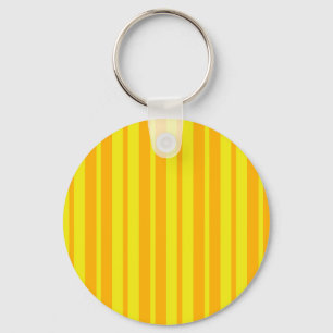 Porte-clés Conception de motif à rayures élégantes jaunes