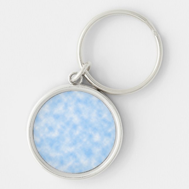 Porte-clés Conception de nuages bleus et blancs (Devant)