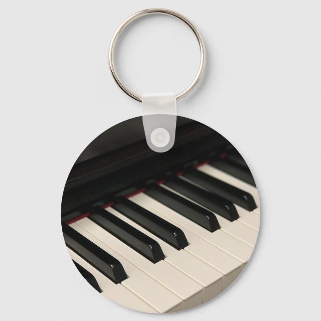Porte-clés Conception de piano cool (Recto)