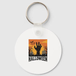 Porte-clés Conception de T-shirt de main de zombie de cimetiè