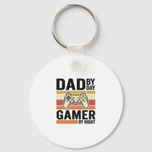Porte-clés Conception de T-Shirt de manette vintage pour papa