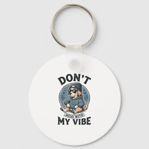 Porte-clés Conception de T-Shirt Vector Vintage Vibe de Chien