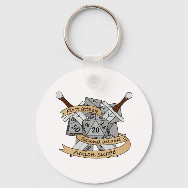 Porte-clés Conception des dés de combat (Recto)