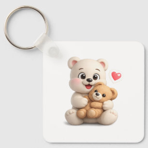 Porte-clés Conception d'ours en peluche adorable et mignon