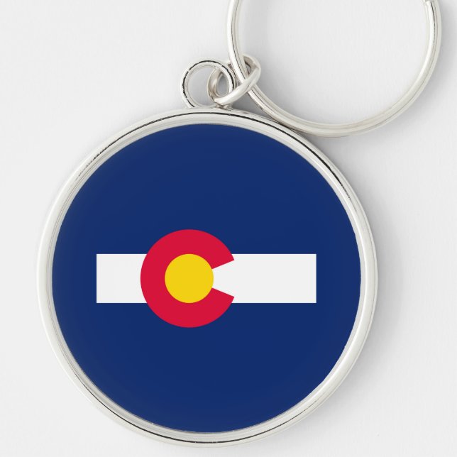 Porte-clés Conception du drapeau de l'État du Colorado (Devant)