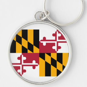 Porte-clés Conception du drapeau de l'État du Maryland