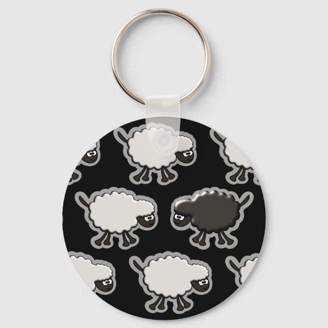 Porte-clés Conception du mouton noir (Recto)