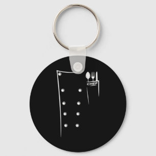 Porte-clés Conception d'ustensiles de cuisine tenue de chef c
