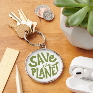 Porte-clés Conception Éco Sauvegarde de la Planète