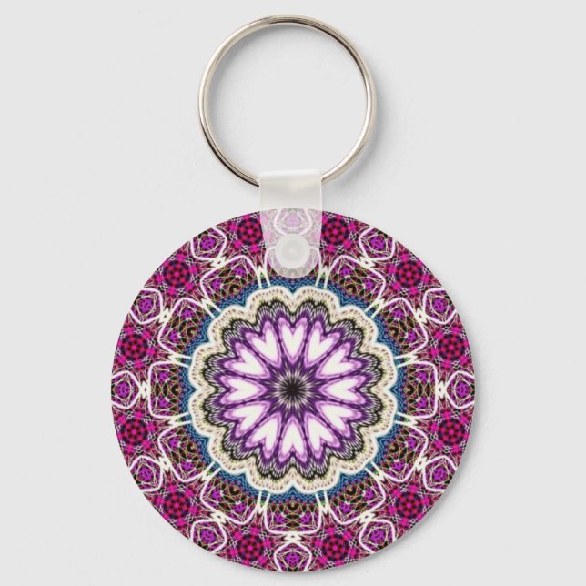 Porte-clés conception mandala (Recto)