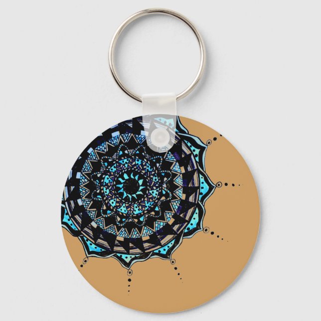 Porte-clés Conception Mandala (Recto)