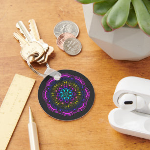 Porte-clés Conception Mandala fraîche